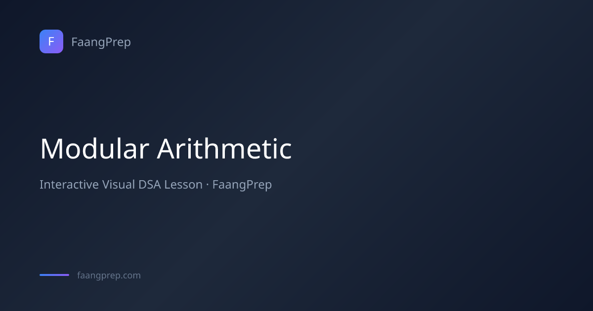 Modular Arithmetic - Visual DSA Lesson with Code & Visualization ...